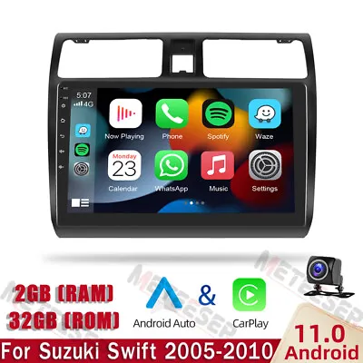 $223.99 • Buy Carplay Android 11 Car Stereo Radio GPS Head Unit For Suzuki Swift 2005-2010 Cam