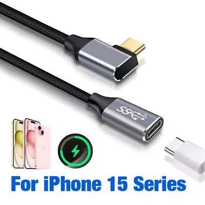 Type C Extension Cable 4K HD Data Sync Lead Fast Charging For IPhone 15 MacBook • $6.99