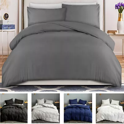 Quilt Cover Duvet Doona Bedding Covers King Single Double Size Premium Bed Home • $8.99