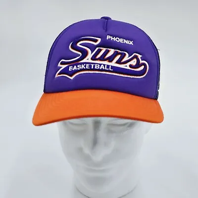 Phoenix Suns Mitchell & Ness Purple Trucker Mesh Snapback Hat Cap • $24.99