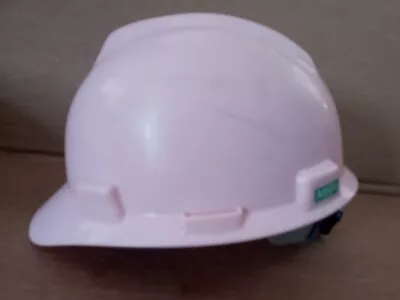 MSA V-Gard Cap Hard Hat With Fas-Trac Liner Light Pink Medium • $18.99