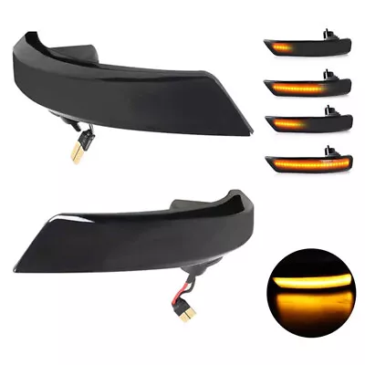 2X Dynamic Turn Signal Light LED Mirror Indicator For Ford Focus Mk2 Mk3 Mondeo • $28.33