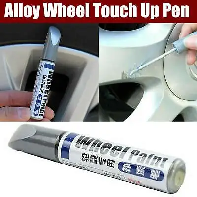 $16.18 • Buy 2x Alloy Wheel Touch Up Pen Repair Paint W/ Brush Curbing Scratch Maker Tool Rim