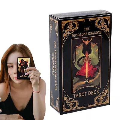 1*The Dungeons Dragons Tarot Cards Funny Board Game Tarot Deck Game 78pcs/box • £9.57