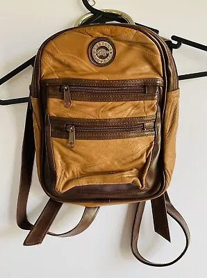 TORTUGA Georgio Women's Vintage Medium Sized Brown Leather Adjustable Backpack • $49.94