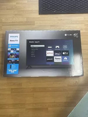 Philips 40  Class FHD (1080p) Roku Smart LED TV New Sealed • $147.99