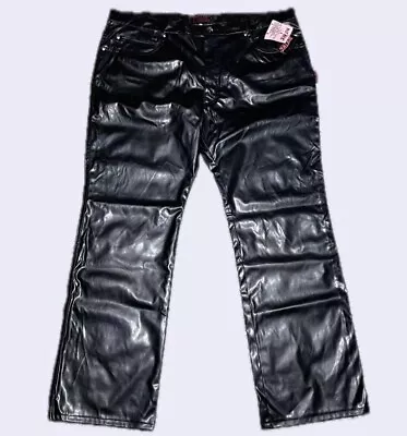 Vintage Tripp NYC Leather Pants 42 NWT Daang Goodman Faux Leather 90s 2000s Y2K • $150