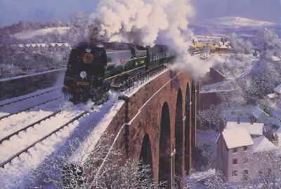 Exeter West Country Southern Railway Engine Steam Train Christmas Xmas Card • £1.99