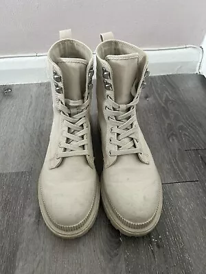 H&M Beige Biker Boots Size 5 • £5