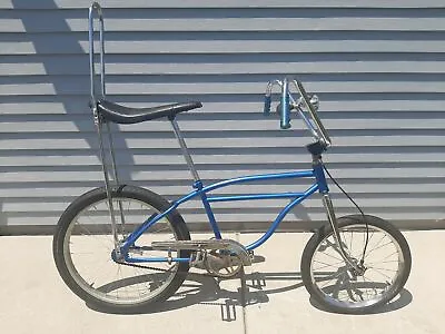 Vintage 60's/70's Muscle Bike With Sissy Bar Blue Huffy? Murray?  • $312.88