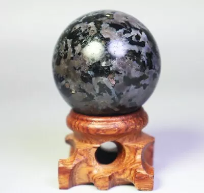 75g Natural Large MERLINITE Tumbled Sphere Ball Magic Shaman Psilomelane Gabbro • $3.13