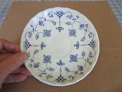 Myott Finlandia Saucer Fine Staffordshire Ware England Vintage Blue White 5 1/2  • $2