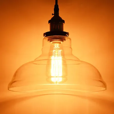 $44.90 • Buy Aplus Industrial Pendant Lamp Chandelier Vintage Ceiling Light Glass Fixture