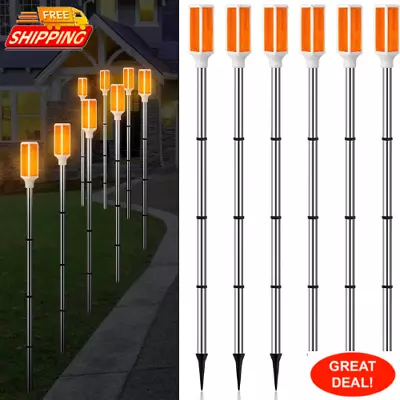 6 Pcs Solar Powered Driveway Marker Lights For Fence Snow Road Outdoor Yard Lawn • $32.67