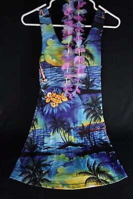 Vintage Hawaiian Beach Dress Swim-Suit-Cover-Up Made In USA Women's Medium • $24.95