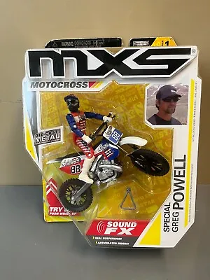 MXS Greg Powell Motocross Figure Supercross Sound FX SFX Series 1  New & Sealed • $64.99