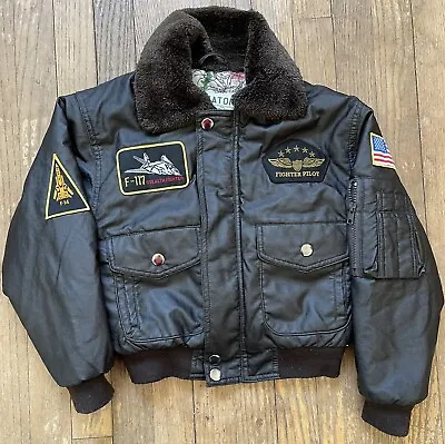 $29.95 • Buy Aviator Style Flight Jacket Military Brown Kids Small Rothco