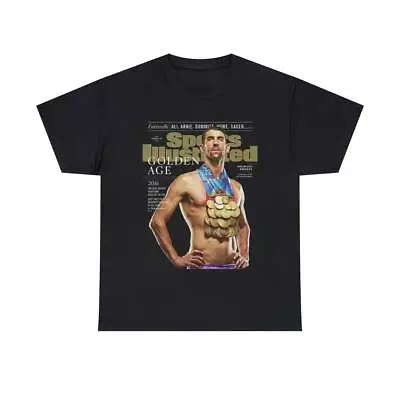 Michael Phelps USA Olympics Swimming Medals Sports Illustrated Cover Tee Shirt • $22.99