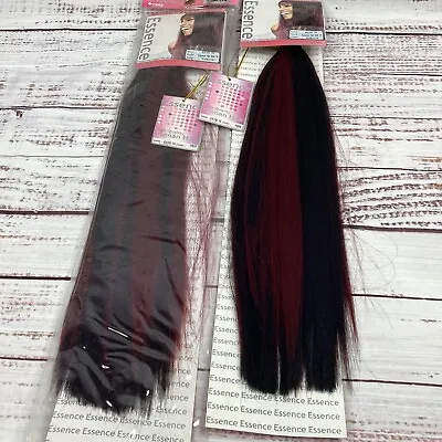 2 Packs Essence #P1B/118 Burgundy Yaki Bulk 16” Micro Braiding Blend Hair • $38