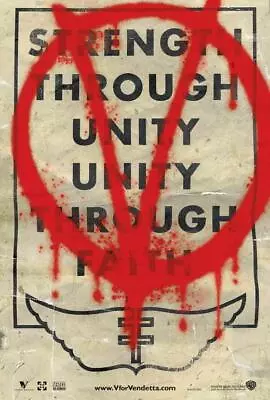 $22.95 • Buy V FOR VENDETTA Movie POSTER 27 X 40 Natalie Portman Hugo Weaving Sinéad Cusack M