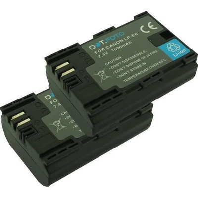 £23.05 • Buy 2 X Battery For Canon LP-E6 | EOS 5D Mk II/III 5DS R 6D 7D/7D Mk II 60D 60Da 70D