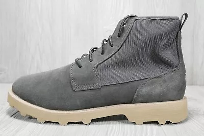 New Sorel Caribou OTM Chukka Waterproof Lace Up Boots Gray Cream Mens Size 10 • $79.19