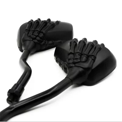 $25.99 • Buy For Yamaha V-Star 250 650 950 1100 1300 Skeleton Skull Motorcycle Side Mirrors