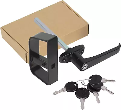 Shed Door Latch T-Handle Lock Kit With 5 Keys 4-1/2  Stem Storage Barn Shed • $22.51