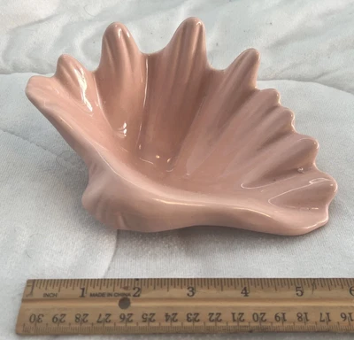 $23.88 • Buy XLNT VINTAGE *Vohann Of California* PINK/MAUVE? Scallop Bowl•Candy Dish•Ashtray!