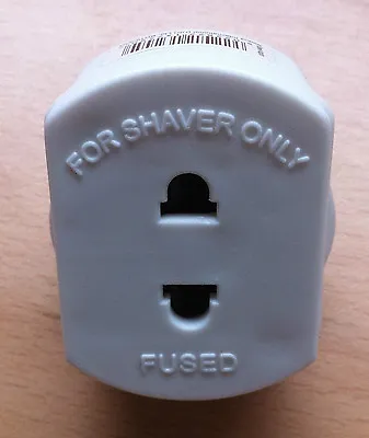 1a Fused Shaver Toothbrush Plug Adaptor Household 3 To 2 Pin Mains 1 2 4 Plugs • £5.90