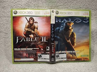 Halo 3 & Fable II Combo Pack (Xbox 360 2007) *CIB* Great Condition* FREE SHIP! • $29.99