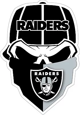 Las Vegas Raiders Skull Vinyl Decal ~ Car Sticker - For Walls Cornhole Boards • $7.99