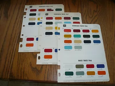 1966 1967 1969 Kenworth  & Mack Truck ACME Exterior Color Chip Paint Sample  • $14.99