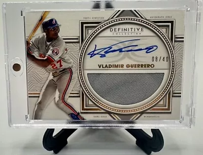 2022 Topps Definitive VLADIMIR GUERRERO Autographed Relic Card #d /40 Patch Auto • $0.99