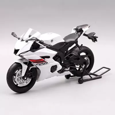 Welly 1:12 2020 YAMAHA YZF R6 White Diecast Motorcycle Model Collection Toy Gift • $22.89