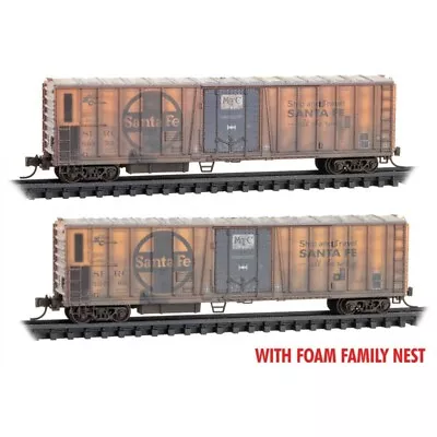 Micro Trains N Scale ~ Weathered Santa Fe ATSF 51' Reefer ~ Refrigerated Box Car • $48.16