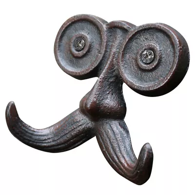 Metal Hanger Towel Hook Vintage Wall Cast Iron Clothes Mount Office • $20.19