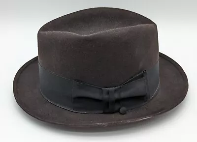 Vintage Dobbs Twenty Brown Men's Fedora Hat 7 1/8 • $19.99