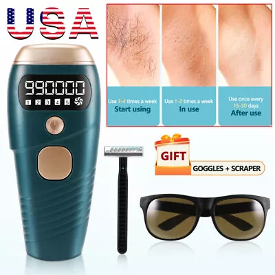 $47.56 • Buy 990000 Electric IPL Hair Removal Permanent Hair Removal Device For Women And Men