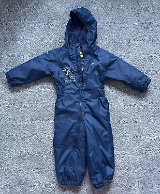 Tresspass Kids Padded Rain Suit. 18-24 Months. Navy Blue. Used • £7.50