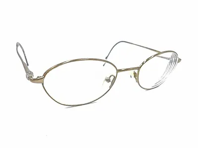 Gucci Vintage GG 2461 3XG Gold Oval Eyeglasses Frames 50-19 130 Italy Designer • $64.99