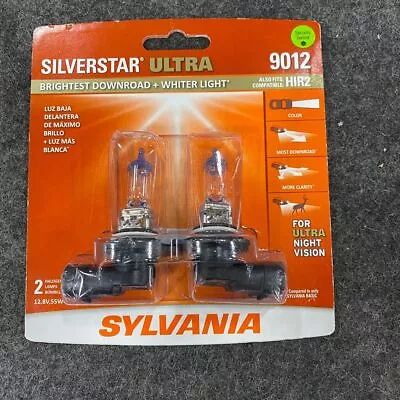 SYLVAN 9012SU.BP2 9012 SilverStar Ultra Halogen Headlight Bulb 2 Pack* • $24.99