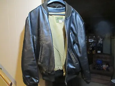 Jeep 1941 American Legend Leather Jacket Official Merchandise Size XL NICE! • $199