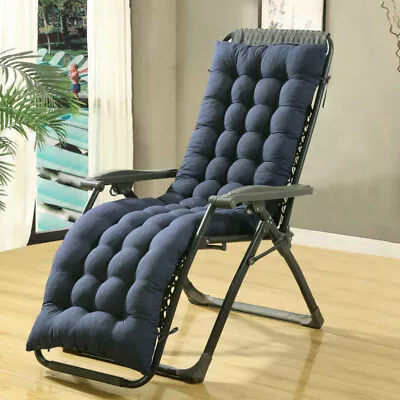 Replacement Sun Lounger Cushion Pad Garden Outdoor Chair Recliner Cotton Seat UK • £12.94