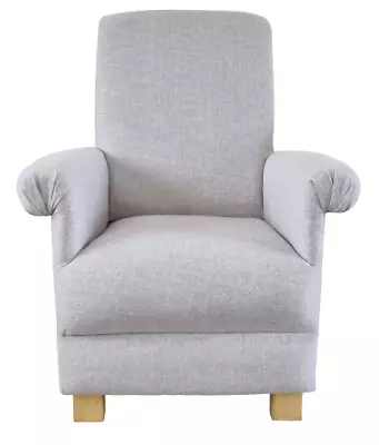Laura Ashley Belton Dove Grey Fabric Adult Chair Armchair Nursery Accent Small • £229.99
