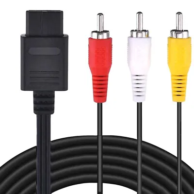 1PCS N64 SNES Gamecube 6FT RCA AV TV Audio Video Stereo Cable Cord DY • $3.77