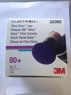 3M Cubitron II Fibre Roloc Disc 3  80+ Grit : 33392 • $38.95