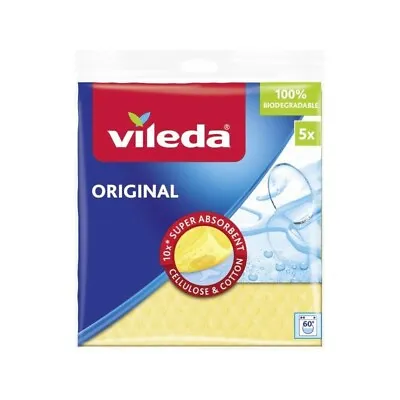 Vileda Sponge Cloth - Pack Of 5 - Made In Germany- FREE SHIPPING • $10.45