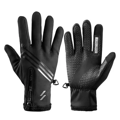 Mens Winter Warm Windproof Waterproof Anti-slip Thermal Touch Screen Ski Gloves  • £15.47