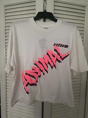 RARE NOS  1980’s 1990s Puffy Paint Vintage Running Crop Top XL Hind Hypercolor • $295